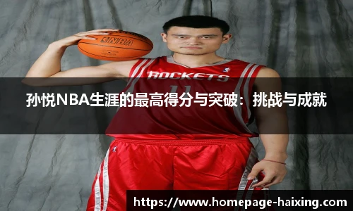 孙悦NBA生涯的最高得分与突破：挑战与成就